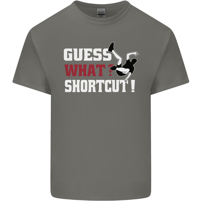 Parkour Shortcut Kids T-Shirt Childrens Charcoal