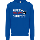 Parkour Shortcut Mens Sweatshirt Jumper Royal Blue