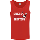 Parkour Shortcut Mens Vest Tank Top Red