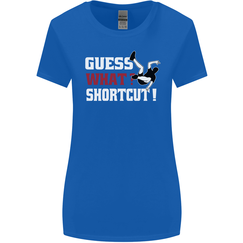 Parkour Shortcut Womens Wider Cut T-Shirt Royal Blue