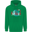 Parkour the Art of Movement Childrens Kids Hoodie Irish Green