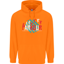 Parkour the Art of Movement Childrens Kids Hoodie Orange