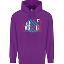Parkour the Art of Movement Childrens Kids Hoodie Purple