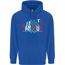 Parkour the Art of Movement Childrens Kids Hoodie Royal Blue