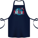 Parkour the Art of Movement Cotton Apron 100% Organic Navy Blue