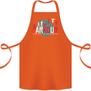 Parkour the Art of Movement Cotton Apron 100% Organic Orange