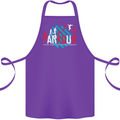 Parkour the Art of Movement Cotton Apron 100% Organic Purple