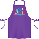 Parkour the Art of Movement Cotton Apron 100% Organic Purple