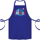 Parkour the Art of Movement Cotton Apron 100% Organic Royal Blue