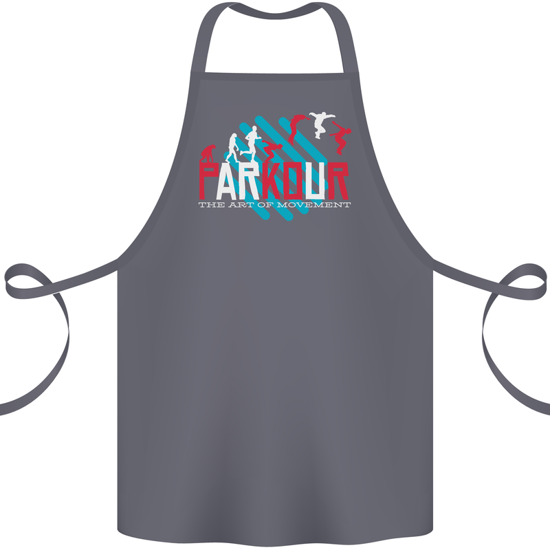 Parkour the Art of Movement Cotton Apron 100% Organic Steel