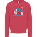 Parkour the Art of Movement Kids Sweatshirt Jumper Heliconia