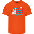 Parkour the Art of Movement Mens Cotton T-Shirt Tee Top Orange
