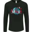 Parkour the Art of Movement Mens Long Sleeve T-Shirt Black