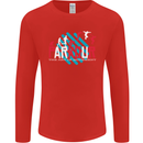 Parkour the Art of Movement Mens Long Sleeve T-Shirt Red