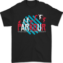 Parkour the Art of Movement Mens T-Shirt 100% Cotton Black