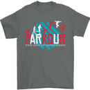 Parkour the Art of Movement Mens T-Shirt 100% Cotton Charcoal