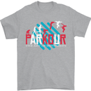 Parkour the Art of Movement Mens T-Shirt 100% Cotton Sports Grey