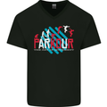 Parkour the Art of Movement Mens V-Neck Cotton T-Shirt Black