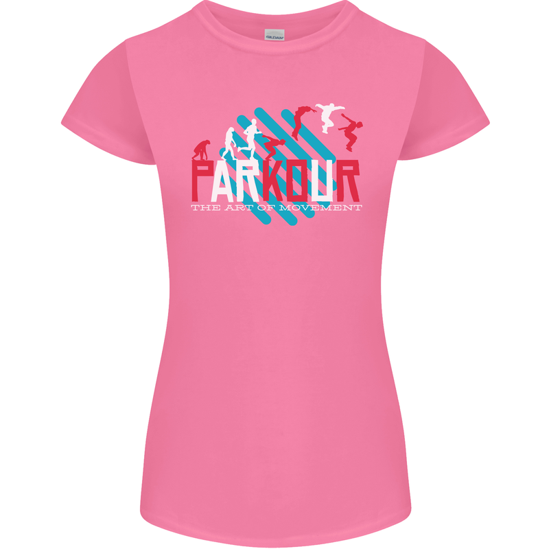 Parkour the Art of Movement Womens Petite Cut T-Shirt Azalea
