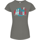 Parkour the Art of Movement Womens Petite Cut T-Shirt Charcoal
