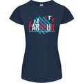 Parkour the Art of Movement Womens Petite Cut T-Shirt Navy Blue
