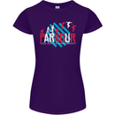 Parkour the Art of Movement Womens Petite Cut T-Shirt Purple