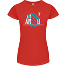 Parkour the Art of Movement Womens Petite Cut T-Shirt Red