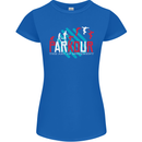 Parkour the Art of Movement Womens Petite Cut T-Shirt Royal Blue