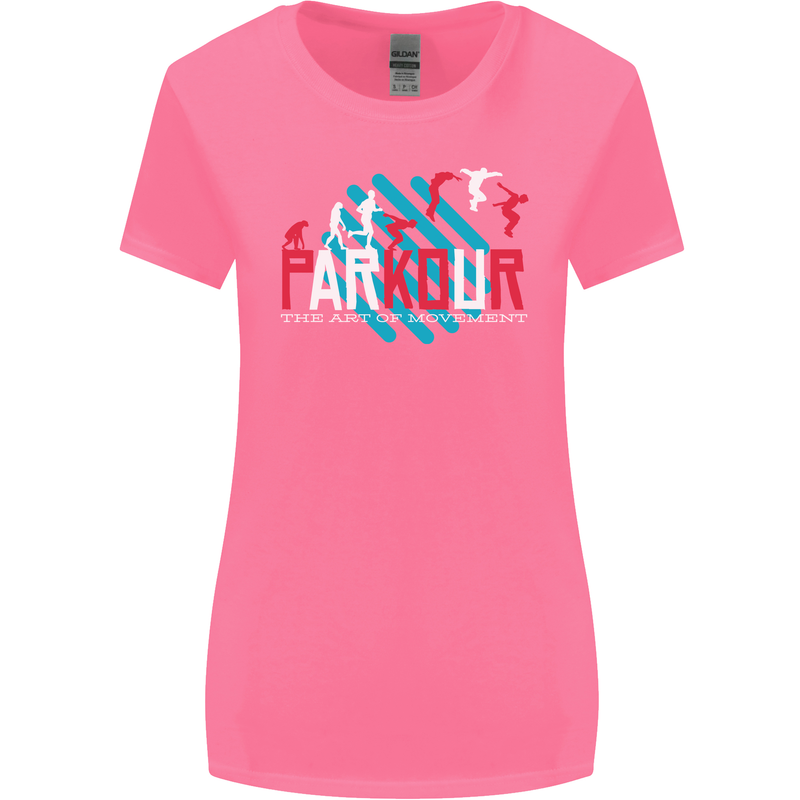 Parkour the Art of Movement Womens Wider Cut T-Shirt Azalea
