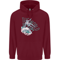 Parkour the World is My Gym Childrens Kids Hoodie Maroon