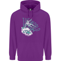 Parkour the World is My Gym Childrens Kids Hoodie Purple
