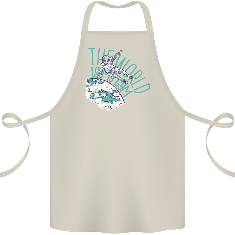 Parkour the World is My Gym Cotton Apron 100% Organic Natural