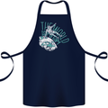 Parkour the World is My Gym Cotton Apron 100% Organic Navy Blue