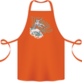 Parkour the World is My Gym Cotton Apron 100% Organic Orange
