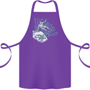 Parkour the World is My Gym Cotton Apron 100% Organic Purple