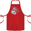 Parkour the World is My Gym Cotton Apron 100% Organic Red