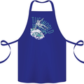Parkour the World is My Gym Cotton Apron 100% Organic Royal Blue