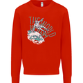 Parkour the World is My Gym Kids Sweatshirt Jumper Bright Red