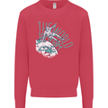 Parkour the World is My Gym Kids Sweatshirt Jumper Heliconia