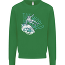 Parkour the World is My Gym Kids Sweatshirt Jumper Irish Green