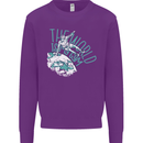 Parkour the World is My Gym Kids Sweatshirt Jumper Purple