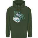 Parkour the World is My Gym Mens 80% Cotton Hoodie Forest Green