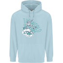 Parkour the World is My Gym Mens 80% Cotton Hoodie Light Blue