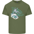 Parkour the World is My Gym Mens Cotton T-Shirt Tee Top Military Green