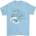 Parkour the World is My Gym Mens T-Shirt 100% Cotton Light Blue