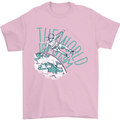 Parkour the World is My Gym Mens T-Shirt 100% Cotton Light Pink