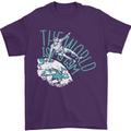 Parkour the World is My Gym Mens T-Shirt 100% Cotton Purple