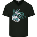 Parkour the World is My Gym Mens V-Neck Cotton T-Shirt Black