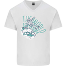 Parkour the World is My Gym Mens V-Neck Cotton T-Shirt White