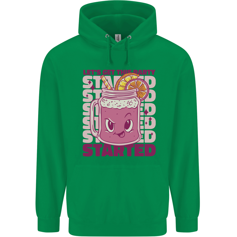 Party Started Alcohol Beer Hen Doo Stag Do Childrens Kids Hoodie Irish Green